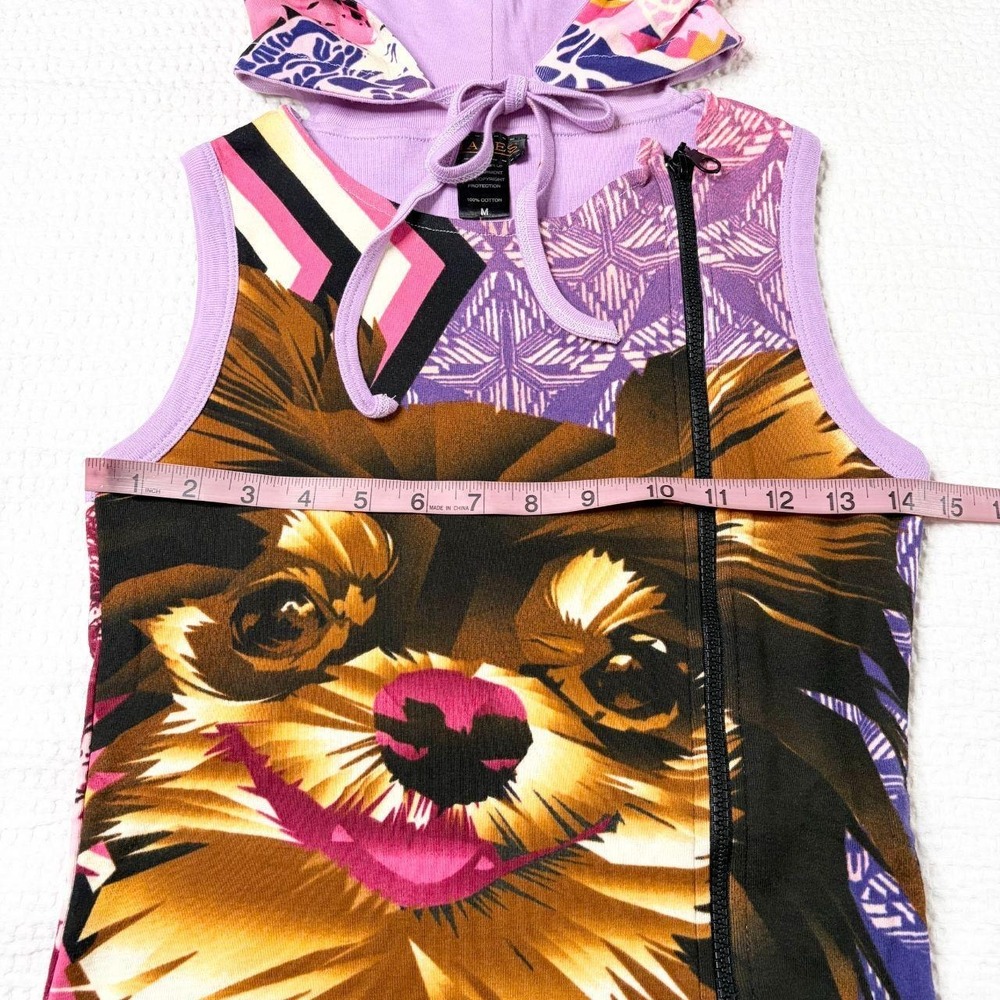 deadstock Hayes rare hooded graphic mini dress - Picture 6 of 8
